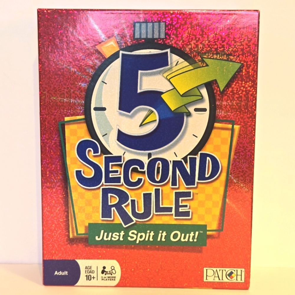 5 Second Rule Party Game - Red